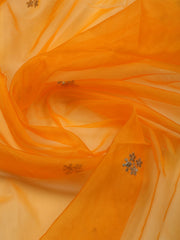 Embroidered Organza Unstitched Suit With Dupatta