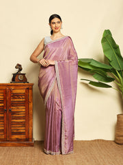 Sequence Embroidery Tissue Saree