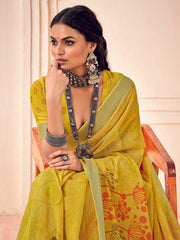 Digital Printed Cotton Saree