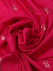 Neck Embroidered Cotton Blend Unstitched Suit With Dupatta