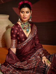 Zari Border Art Silk Saree