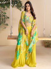 Embroidered Chinon Suit With Pant & Dupatta