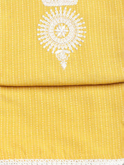 Embroidered Cotton Blend Unstitched Suit With Dupatta