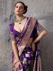 Woven Design Banarasi Silk Saree