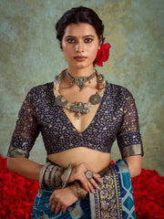 Abstract Print Georgette Saree