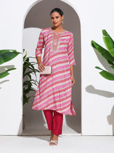 Printed Cotton Blend Kurta With Pant