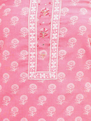 Printed Cotton Blend Unstitched Suit With Dupatta