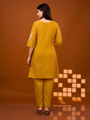 Printed Cotton Blend Kurta With Pant