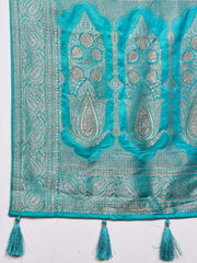 Woven Design Satin Saree