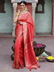 Bandhani Banarasi Woven Saree