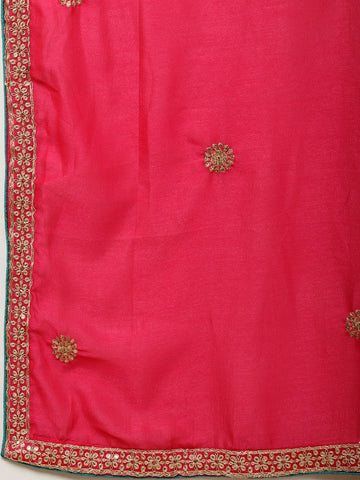Embroidery Handloom Suit Set With Dupatta & Salwar