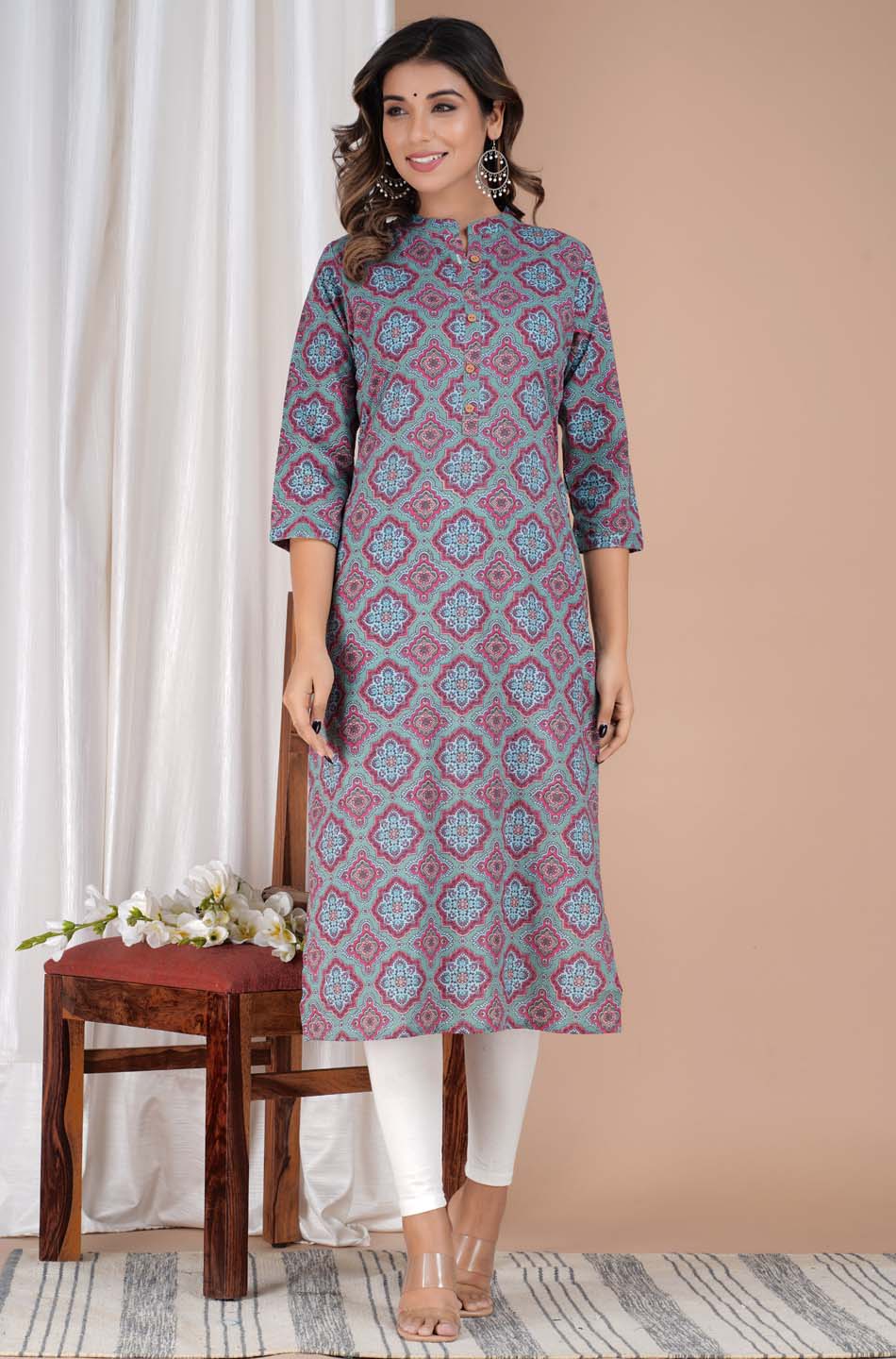 Printed Cotton Kurti