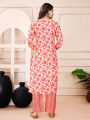Printed Cotton Suit Set With Dupatta