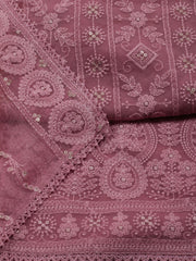 All Over Embroidery Georgette Unstitched Suit Piece With Dupatta