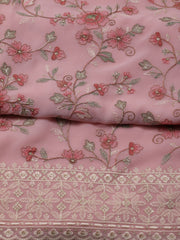 All Over Embroidery Georgette Unstitched Suit Piece With Dupatta