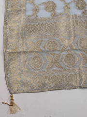Woven Chanderi Unstitched Suit Piece With Dupatta