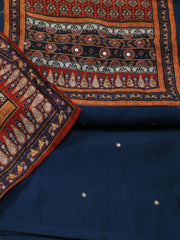 Printed Chanderi Unstitched Suit Piece With Dupatta