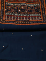 Printed Chanderi Unstitched Suit Piece With Dupatta
