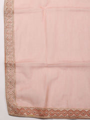 All Over Embroidery Chanderi Unstitched Suit Piece With Dupatta