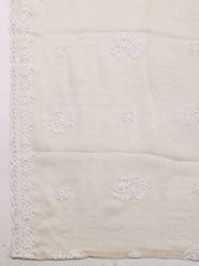 All Over Embroidery Cotton Unstitched Suit Piece With Dupatta
