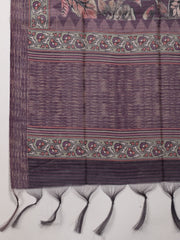 Neck Embroidery Chanderi Unstitched Suit Piece With Dupatta