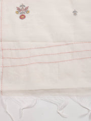 Neck Embroidery Cotton Blend Unstitched Suit With Dupatta