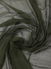 Embroidered Chanderi Unstitched Suit With Pant & Dupatta