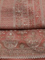All Over Embroidery Georgette Unstitched Suit Piece With Dupatta