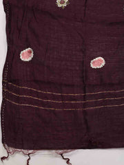 Neck Embroidered Chanderi Unstitched Suit Piece With Dupatta