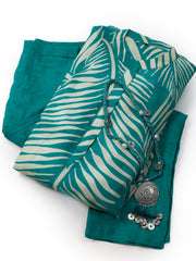 Russion Silk Printed Kurta With Pants