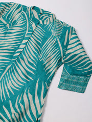 Russion Silk Printed Kurta With Pants