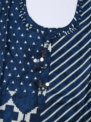 Russion Silk Printed Kurta With Pants