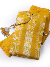 Russion Silk Printed Kurta With Pants