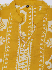 Russion Silk Printed Kurta With Pants