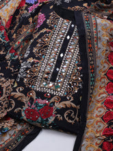 Printed Crepe Kurta With Sharara & Dupatta