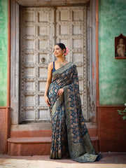 Digital Bandhani Printed Handloom Saree