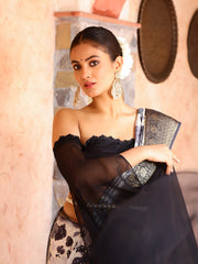 Digital Floral Printed Handloom Saree