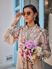 Digital Floral Printed Crepe Kaftan Dress