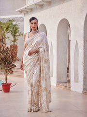 Sequin Work Georgette Saree