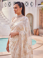 Sequin Work Georgette Saree
