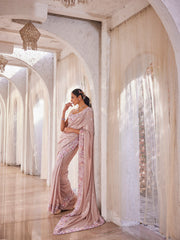 Sequin Work Georgette Saree