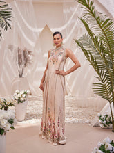 Digital Floral Printed Crepe Gown