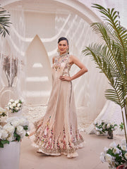 Digital Floral Printed Crepe Gown