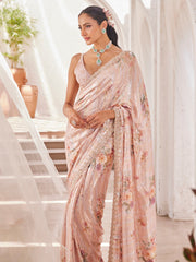 Sequin Work Georgette Saree