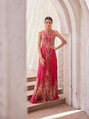 Digital Floral Printed Crepe Dress