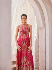 Digital Floral Printed Crepe Dress