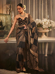 Antique Booti Woven Crepe Saree