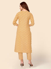 Printed Cotton Kurta Set