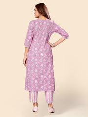 Printed Cotton Kurta Set