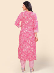 Printed Cotton Kurta Set